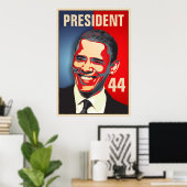 Poster Obama - 44e investiture du président (Bureau à domicile)