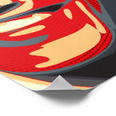 Poster Obama - 44ème président sur un géant rouge (Coin)