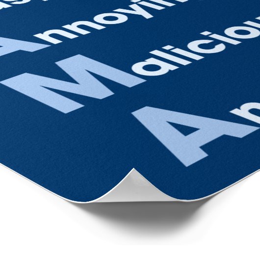 Poster Obama-Acronyme (Coin)