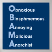 Poster Obama-Acronyme (Devant)