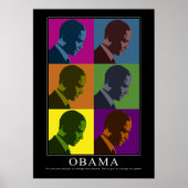 Poster Obama "aveugle en couleur" (Devant)