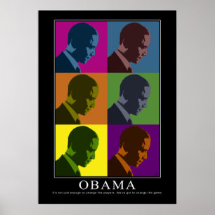Poster Obama "aveugle en couleur"
