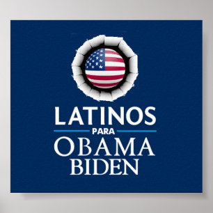 Poster Obama Biden LATINOS