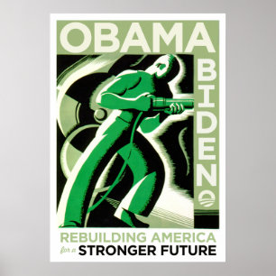 Poster Obama / Biden : Reconstruire l'Amérique