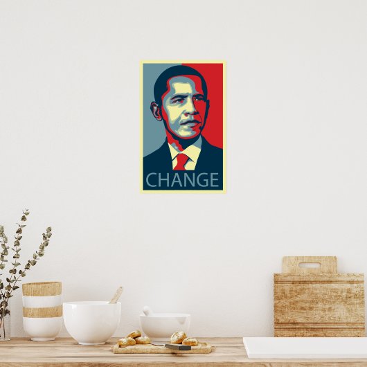 Poster Obama change (Cuisine)