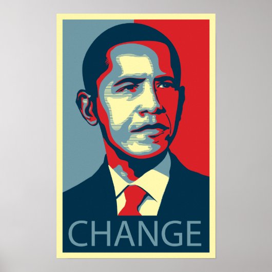 Poster Obama change (Devant)
