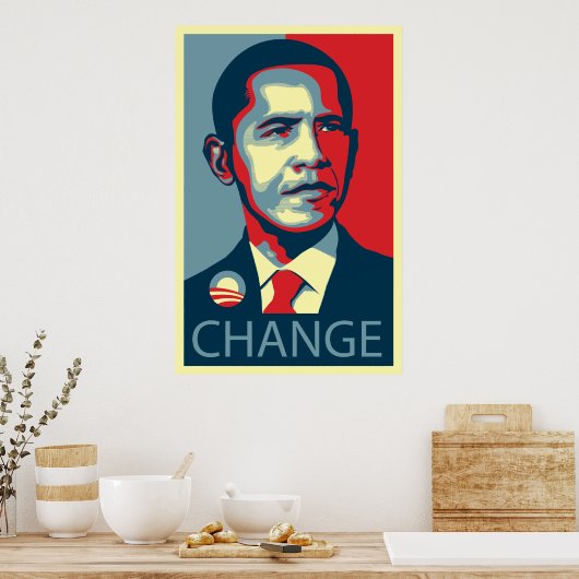 Poster Obama change (Cuisine)