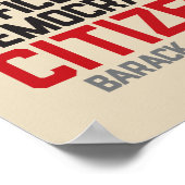 Poster Obama | Citation citoyenne | (Coin)