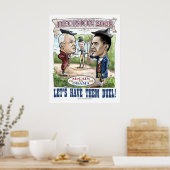 Poster Obama contre McCain Duel en 2008 (Cuisine)