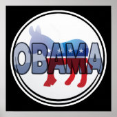 Poster Obama Democrat Design (Devant)