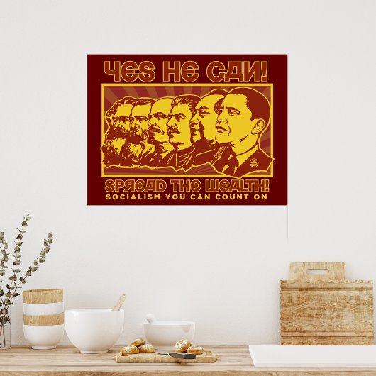 Poster Obama diffuse l'affiche de richesse (Cuisine)