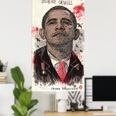 Poster Obama est Napoléon dans la "ferme animale" de Geor (Bureau à domicile)