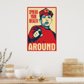 Poster Obama - Faites circuler votre richesse autour de v (Cuisine)