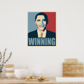 Poster Obama GAGNANT 2012 (Cuisine)
