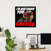 Poster Obama - Je vous regarde Amérique (Bureau à domicile)