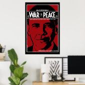 Poster Obama : La guerre est la paix (Bureau à domicile)