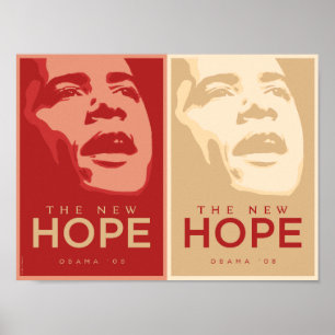 Poster Obama - L'affiche New Hope Red & Tan