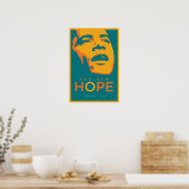 Poster OBAMA : Le nouvel espoir Turquoise (Cuisine)