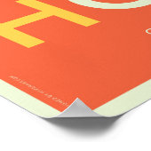 Poster OBAMA : Le nouvel Hope_Orange (Coin)