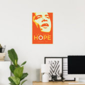 Poster OBAMA : Le nouvel Hope_Orange (Bureau à domicile)