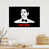 Poster Obama n'est pas un mauvais mème de rage face comic (Cuisine)