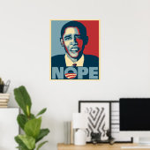 Poster Obama Nope (Bureau à domicile)