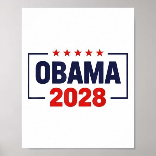 Poster Obama pour le président 2028 Obama 2028 (Devant)