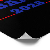 Poster Obama pour le président 2028 Obama 2028 48e Premiu (Coin)