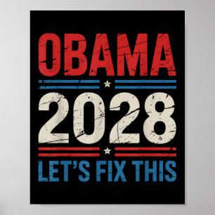 Poster Obama Pour Le Président 2028 Obama Réparera Ce Poi