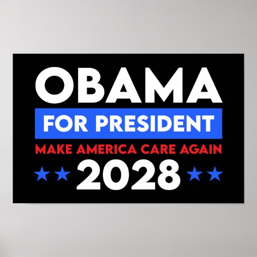 Poster Obama pour le président 2028 redonne aux Etats-Uni (Devant)