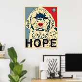 Poster obama premier chiot - espoir (Bureau à domicile)