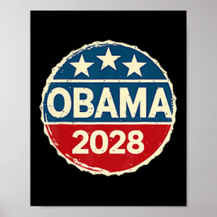 Poster Obama Vintage rétro patriotique 2028