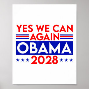 Poster Obama Vintage rétro patriotique 2028