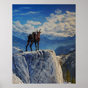 Poster Oberhalsi, la chèvre à la montagne