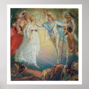 Poster Oberon et Titania 'd'une songe d'une nuit d'été