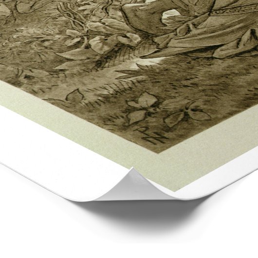 Poster Oberon et Titania (gravure) (Coin)