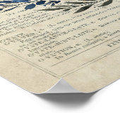 Poster OBGYN Anatomie cadeau de bébé en utérus avec Flora (Coin)