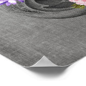 Poster OBGYN Anatomie Florale Art Womb Décor Bébé Imprime (Coin)