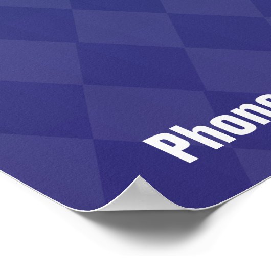 Poster Objectif à motif diamant (Coin)