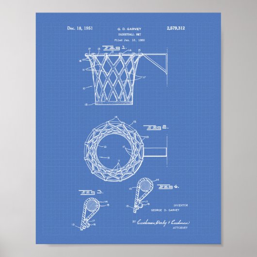 Poster Objectif de basket-ball 1951 Plan directeur de l'a (Devant)