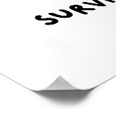 Poster Objectif de groupe : Snacks, Hurler, Survivre... (Coin)