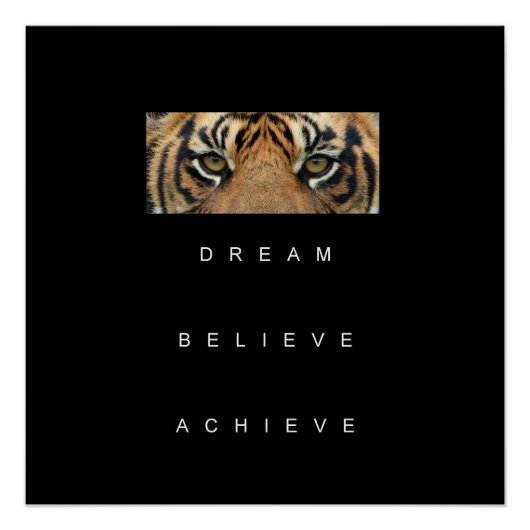 Poster Objectif de succès tendance Citations motivationne (Devant)