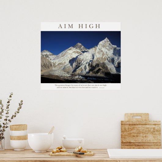 Poster Objectif élevé (Cuisine)