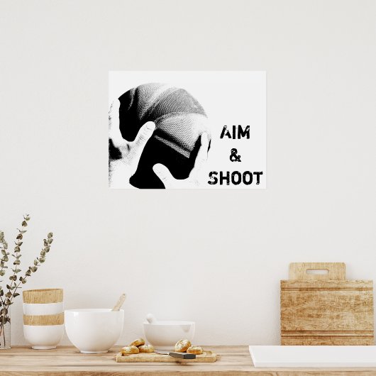 Poster Objectif et tir (Cuisine)