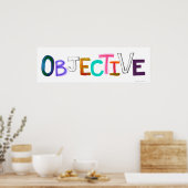 Poster Objectif mot art rationnel juste juridique imparti (Cuisine)