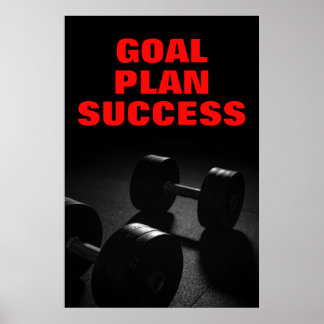 Poster Objectif Plan Réussite Construction corporelle For