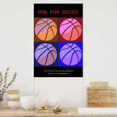 Poster Objectif Plan succès Basket-ball Sport (Cuisine)
