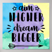 Poster Objectif plus grand rêve plus grand (Devant)