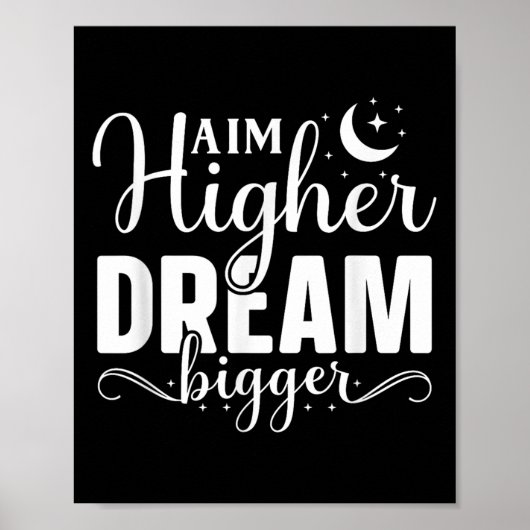 Poster Objectif Plus Rêve Plus Grande - Motivationnelle E (Devant)