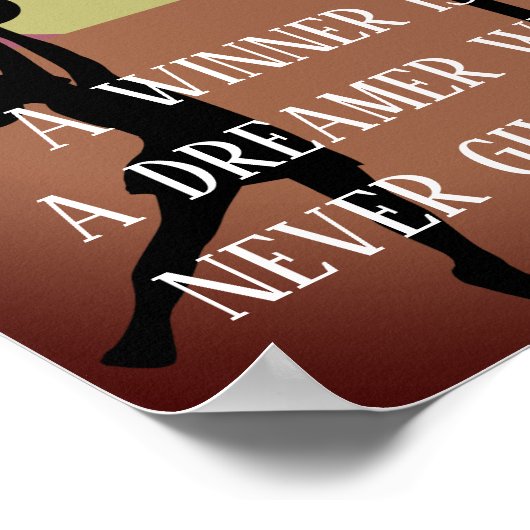 Poster Objectif Tir Motivationnel Devis Netball (Coin)